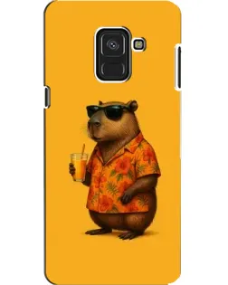 Чехол для Samsung Galaxy A8 2018 (A530F) с картинкой «Капибара на отдыхе» Чехол для Samsung Galaxy A8 2018 (A530F) с картинкой «Капибара на отдыхе»