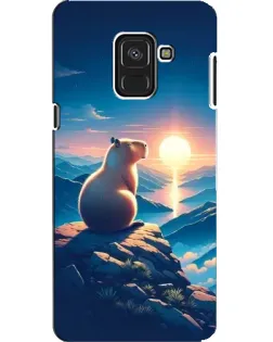 Чехол для Samsung Galaxy A8 2018 (A530F) с картинкой «Закат солнца с капибарой» Чехол для Samsung Galaxy A8 2018 (A530F) с картинкой «Закат солнца с капибарой»