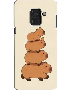 Чехол для Samsung Galaxy A8 2018 (A530F) с картинкой «Башня из капибар» Чехол для Samsung Galaxy A8 2018 (A530F) с картинкой «Башня из капибар»