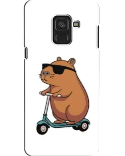 Чехол для Samsung Galaxy A8 2018 (A530F) с картинкой «Капибара на самокате» Чехол для Samsung Galaxy A8 2018 (A530F) с картинкой «Капибара на самокате»