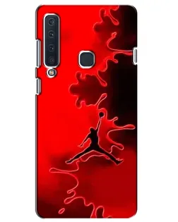 Чехол для Samsung Galaxy A9 2018 (A920) с картинкой «Jordan Red Smoke»