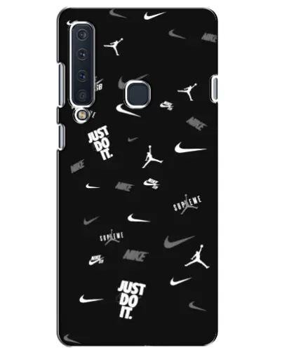 Чехол для Samsung Galaxy A9 2018 (A920) с картинкой «Nike Black Pattern»