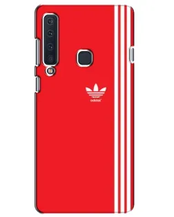 Чехол для Samsung Galaxy A9 2018 (A920) с картинкой «Красный минимализм Adidas»