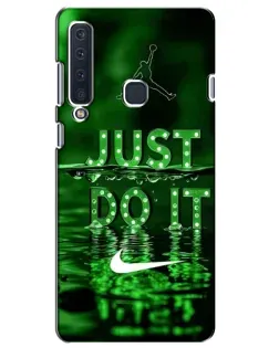 Чехол для Samsung Galaxy A9 2018 (A920) с картинкой «Зеленый неоновый Nike»