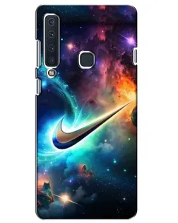 Чехол для Samsung Galaxy A9 2018 (A920) с картинкой «Космический Nike Swoosh»