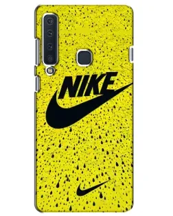 Чехол для Samsung Galaxy A9 2018 (A920) с картинкой «Желтый текстурный Nike»