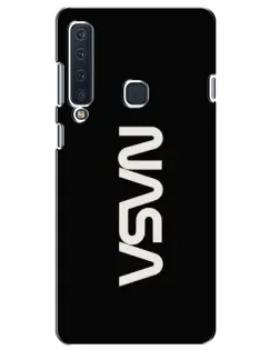 Чехол для Samsung Galaxy A9 2018 (A920) с картинкой «NASA — вертикальный логотип»