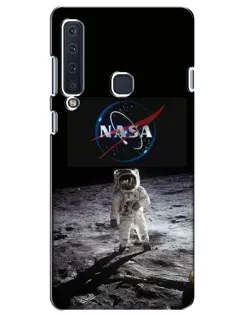 Чехол для Samsung Galaxy A9 2018 (A920) с картинкой «Астронавт на Луне»