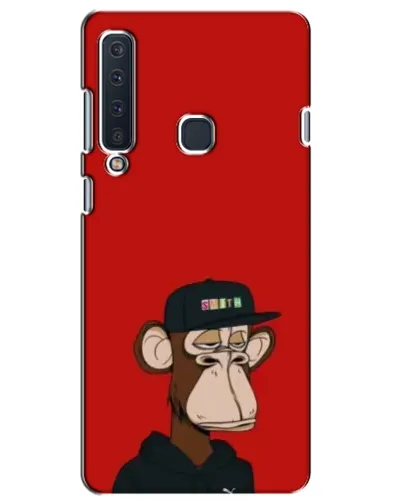 Чехол для Samsung Galaxy A9 2018 (A920) с картинкой «Bored Ape — красный фон»