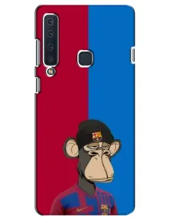 Чехол для Samsung Galaxy A9 2018 (A920) с картинкой «Bored Ape — фанат Барсы»