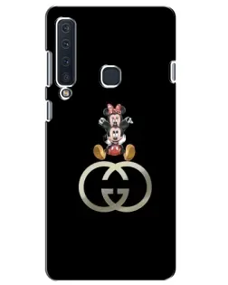 Чехол для Samsung Galaxy A9 2018 (A920) с картинкой «Минни Маус на лого»