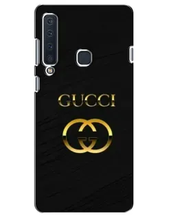 Чехол для Samsung Galaxy A9 2018 (A920) с картинкой «Золотой логотип Gucci»