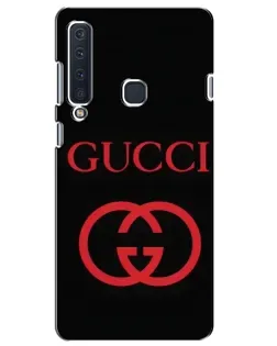 Чехол для Samsung Galaxy A9 2018 (A920) с картинкой «Gucci — красный логотип»