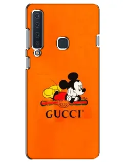 Чехол для Samsung Galaxy A9 2018 (A920) с картинкой «Микки Маус Gucci — оранж»