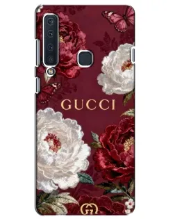 Чехол для Samsung Galaxy A9 2018 (A920) с картинкой «Gucci — бордовые розы»
