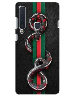 Чехол для Samsung Galaxy A9 2018 (A920) с картинкой «Gucci — змея на полосе»