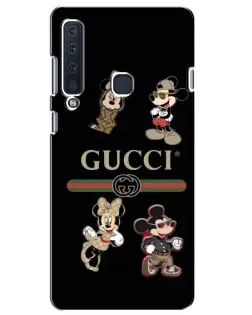 Чехол для Samsung Galaxy A9 2018 (A920) с картинкой «Gucci — герои Disney и монограмма»