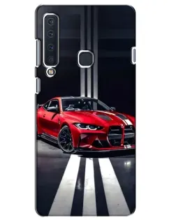 Чехол для Samsung Galaxy A9 2018 (A920) с картинкой «Красная BMW на дороге»