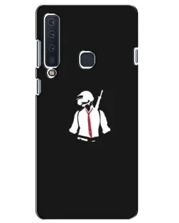 Чехол для Samsung Galaxy A9 2018 (A920) с картинкой «PUBG — силуэт воина»