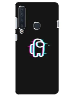 Чехол для Samsung Galaxy A9 2018 (A920) с картинкой «Among Us неон»