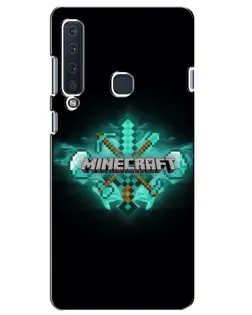 Чехол для Samsung Galaxy A9 2018 (A920) с картинкой «Minecraft Diamond лого»