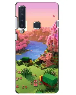 Чехол для Samsung Galaxy A9 2018 (A920) с картинкой «Розовое дерево Minecraft»