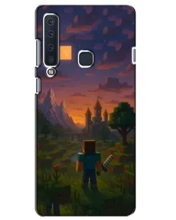 Чехол для Samsung Galaxy A9 2018 (A920) с картинкой «Стив у башни»