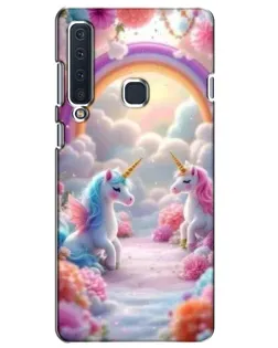 Чехол для Samsung Galaxy A9 2018 (A920) с картинкой «Радуга и единороги» Чехол для Samsung Galaxy A9 2018 (A920) с картинкой «Радуга и единороги»