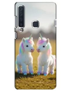 Чехол для Samsung Galaxy A9 2018 (A920) с картинкой «Пара единорогов»