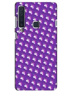 Чехол для Samsung Galaxy A9 2018 (A920) с картинкой «Единороги на фиолетовом»