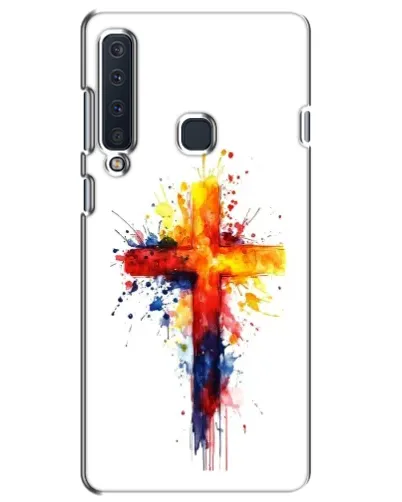 Чехол для Samsung Galaxy A9 2018 (A920) с картинкой «Акварельный крест»