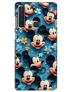 Чехол для Samsung Galaxy A9 2018 (A920) с картинкой «Паттерн Микки и Минни»