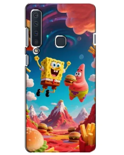 Чехол для Samsung Galaxy A9 2018 (A920) с картинкой «Космический фастфуд»