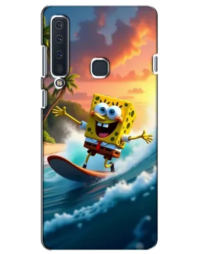 Чехол для Samsung Galaxy A9 2018 (A920) с картинкой «Губка Боб серфингист»