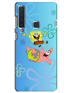 Чехол для Samsung Galaxy A9 2018 (A920) с картинкой «Спанч Боб и Патрик»