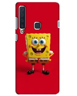 Чехол для Samsung Galaxy A9 2018 (A920) с картинкой «Спанч Боб на красном»