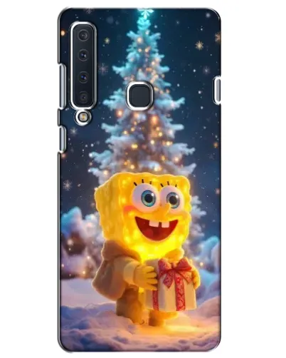 Чехол для Samsung Galaxy A9 2018 (A920) с картинкой «Рождественский Спанч Боб»