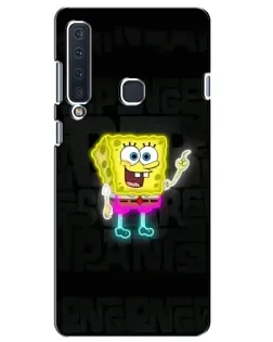 Чехол для Samsung Galaxy A9 2018 (A920) с картинкой «Неоновый Губка Боб»