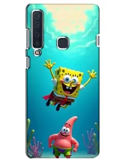 Чехол для Samsung Galaxy A9 2018 (A920) с картинкой «Спанч Боб под водой»