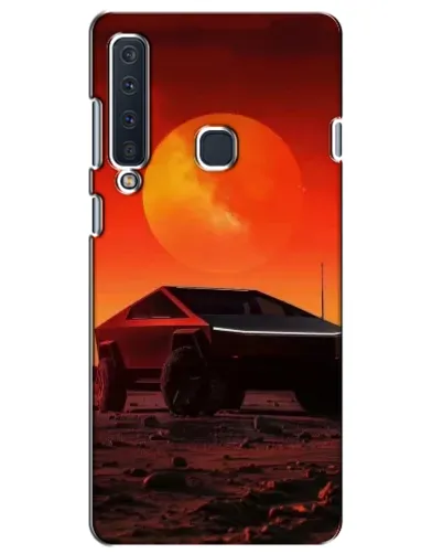 Чехол для Samsung Galaxy A9 2018 (A920) с картинкой «Cybertruck на Марсе»