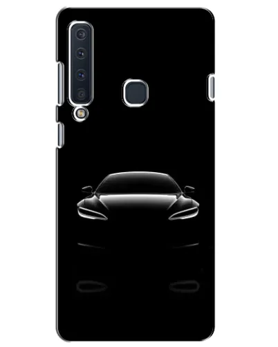 Чехол для Samsung Galaxy A9 2018 (A920) с картинкой «Силуэт Tesla Night»