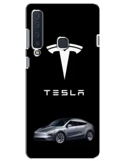 Чехол для Samsung Galaxy A9 2018 (A920) с картинкой «Tesla Model Y»
