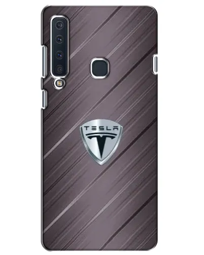 Чехол для Samsung Galaxy A9 2018 (A920) с картинкой «Металлическая текстура Tesla»