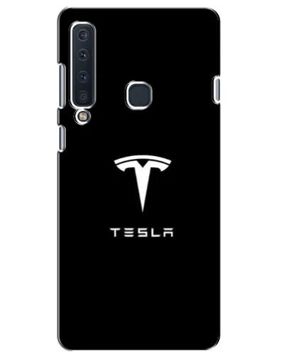 Чехол для Samsung Galaxy A9 2018 (A920) с картинкой «Tesla White Logo»
