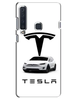 Чехол для Samsung Galaxy A9 2018 (A920) с картинкой «Tesla White Style»