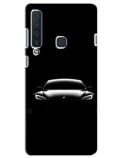 Чехол для Samsung Galaxy A9 2018 (A920) с картинкой «Фары Tesla Night»