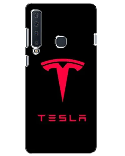 Чехол для Samsung Galaxy A9 2018 (A920) с картинкой «Tesla Red Logo»