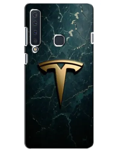 Чехол для Samsung Galaxy A9 2018 (A920) с картинкой «Мраморная Tesla Gold»