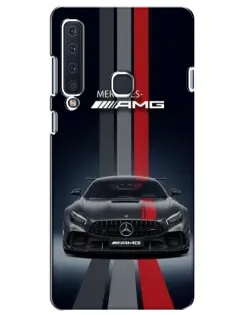 Чохол для Samsung Galaxy A9 2018 (A920) з картинкою «Mercedes — білий карбон»