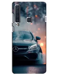Чехол для Samsung Galaxy A9 2018 (A920) с картинкой «Mercedes — ночной город»